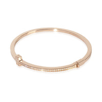 Tiffany & Co. Rose Gold Diamond Tiffany T Hinged Bracelet sv