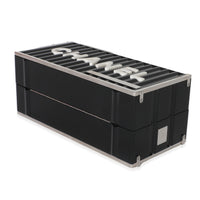 Chanel 18A Black Lucite Paris Hamburg Minaudiere Shipping Container Clutch Handbag box