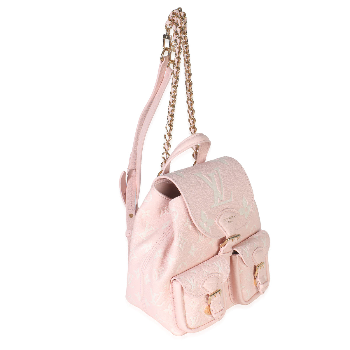 Louis Vuitton Pink Opale Monogram Empreinte Backup Backpack Handbag pv