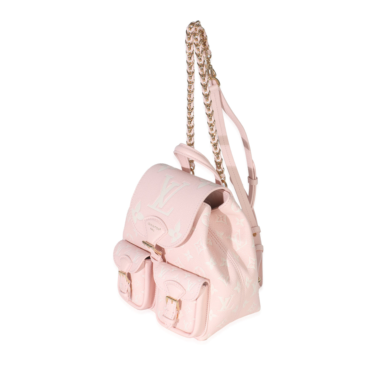 Louis Vuitton Pink Opale Monogram Empreinte Backup Backpack Handbag sv