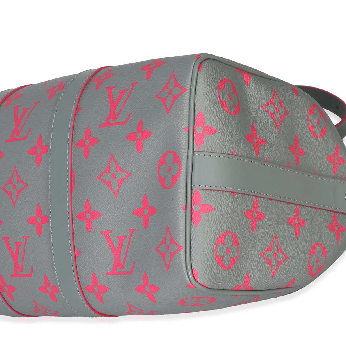 Louis Vuitton Grey Pink Monogram Glow Up Keepall Bandouliere 35 Handbag box