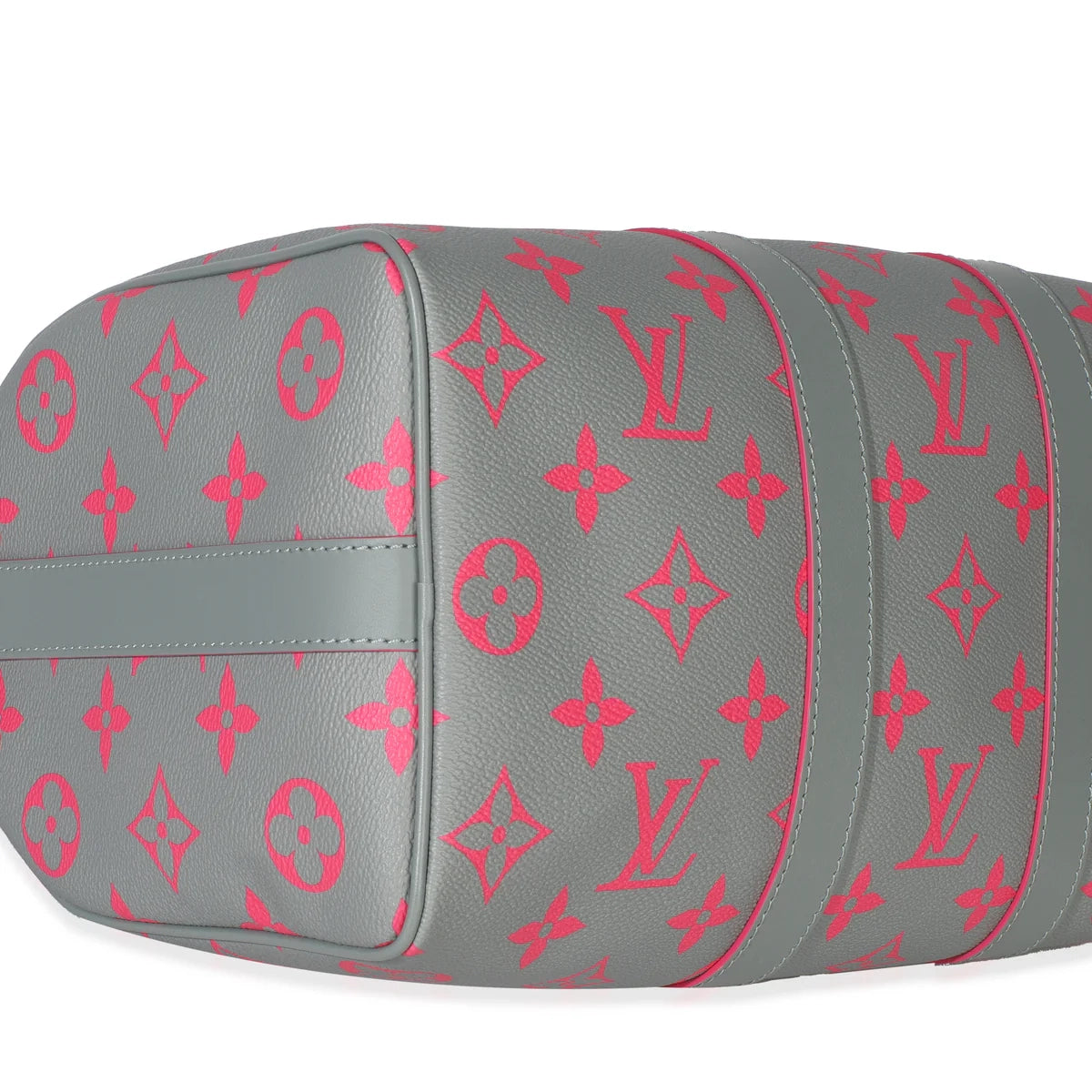 Louis Vuitton Grey Pink Monogram Glow Up Keepall Bandouliere 35 Handbag
