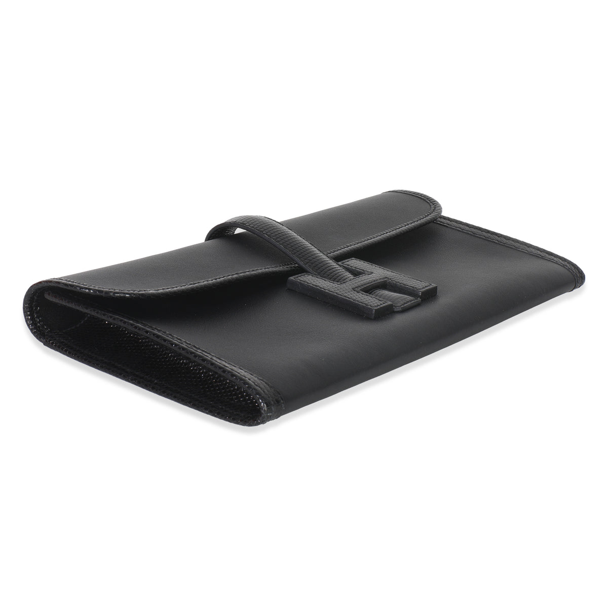 Hermès Black Swift Lizard Jige Elan Touch 29 Handbag clasp