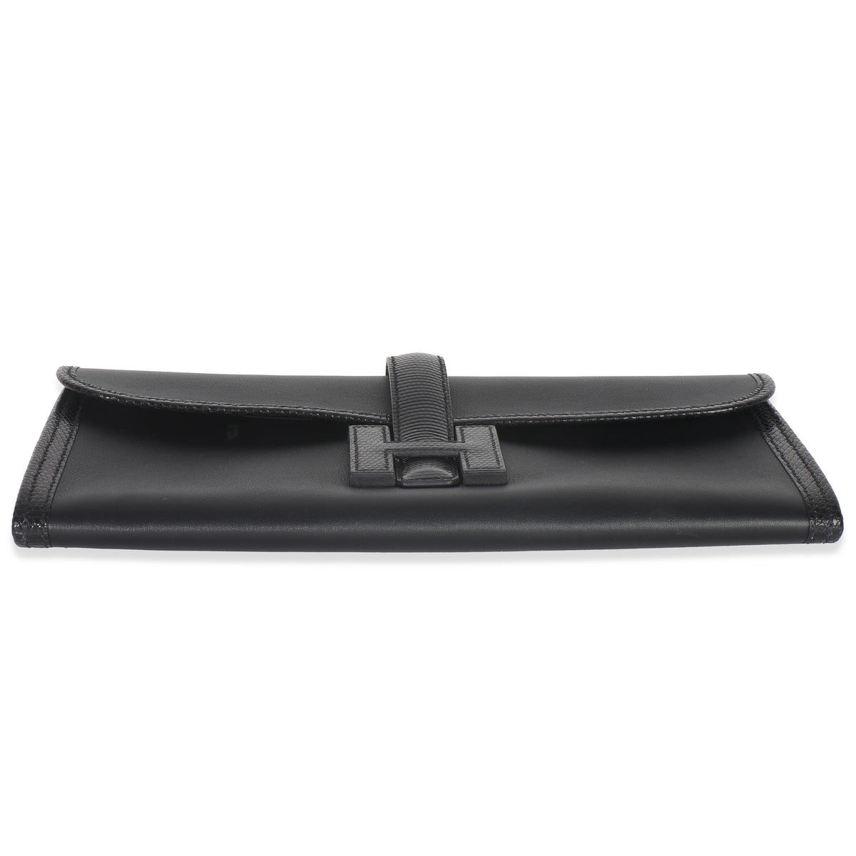 Hermès Black Swift Lizard Jige Elan Touch 29 Handbag stamp