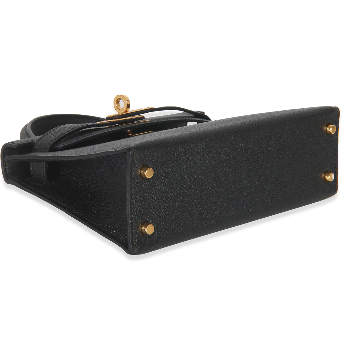 Hermès Black Epsom Sellier Mini Kelly II 20 GHW Handbag av