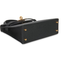 Hermès Black Epsom Sellier Mini Kelly II 20 GHW Handbag av