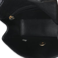 Chanel Black Quilted Caviar Mini Top Handle Rectangular Flap Handbag Handbag av
