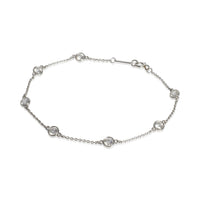 Tiffany & Co. Platinum Diamond Elsa Peretti Diamond By The Yard Bracelet pv