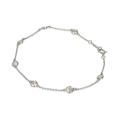 Tiffany & Co. Platinum Diamond Elsa Peretti Diamond By The Yard Bracelet fv