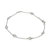 Tiffany & Co. Platinum Diamond Elsa Peretti Diamond By The Yard Bracelet fv