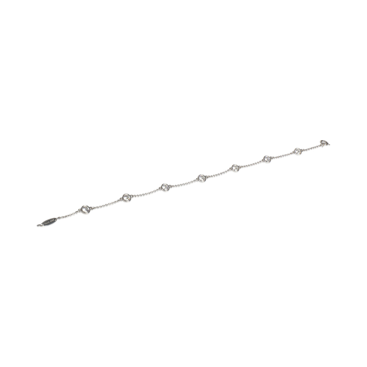 Tiffany & Co. Platinum Diamond Elsa Peretti Diamond By The Yard Bracelet bv