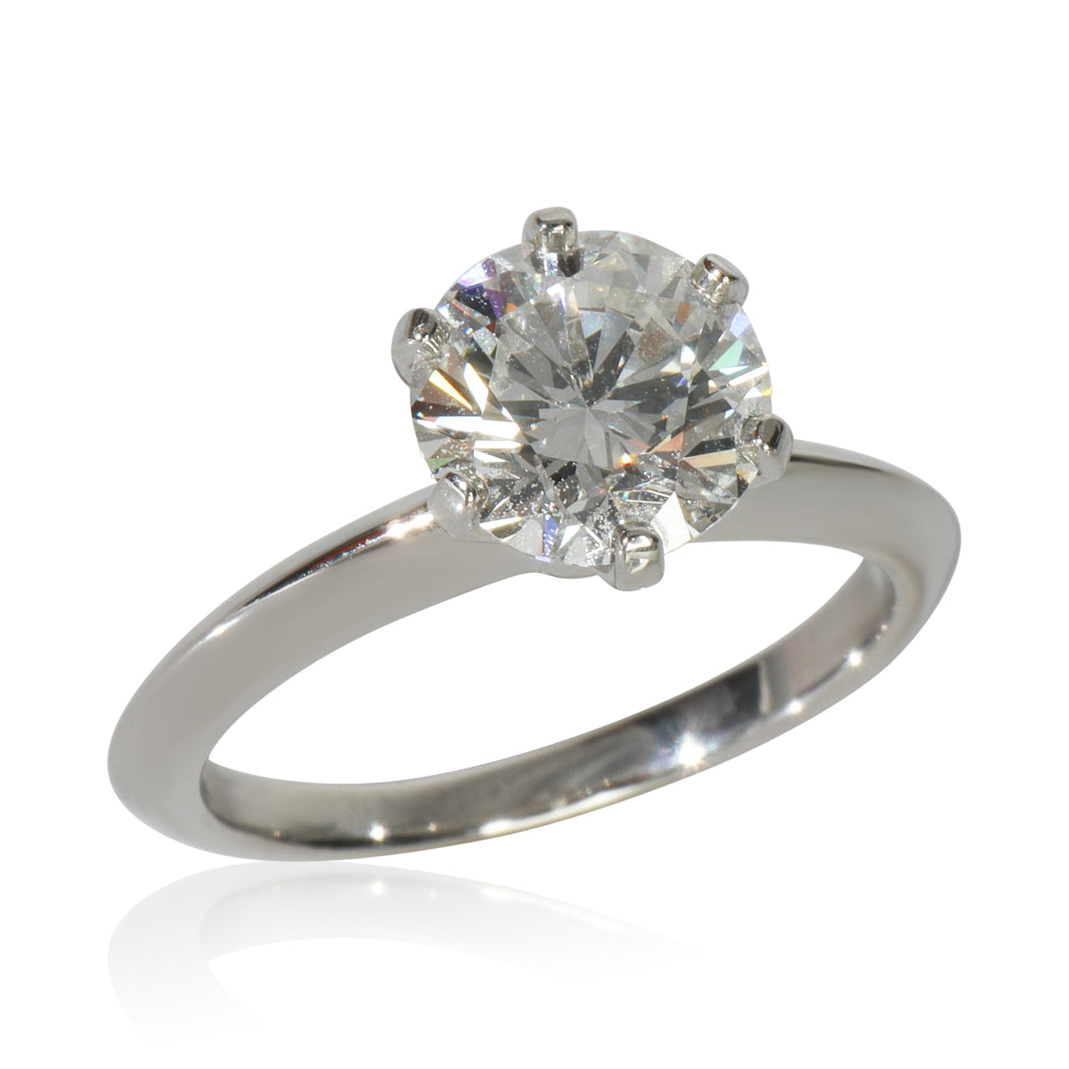 Tiffany & Co. 1.91 ct Round Brilliant Diamond Engagement Ring bv