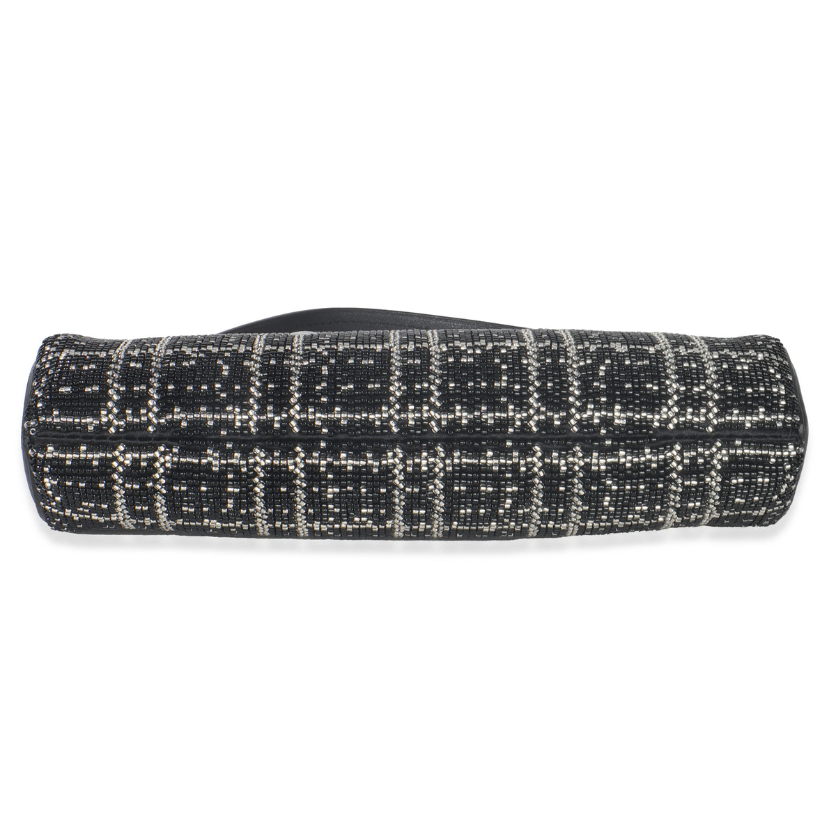 Louis Vuitton Black White Beaded Pochette Tirette Handbag stamp