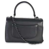Chanel Black Calfskin Smooth Small Trendy CC Flap Bag Handbag bv
