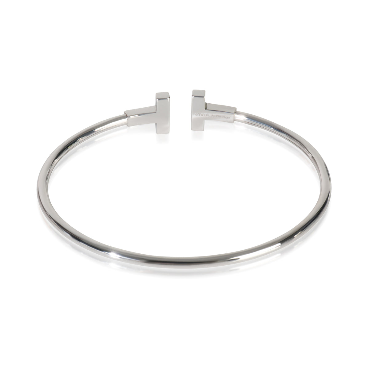 Tiffany & Co. White Gold Diamond Tiffany T Wire Bracelet pv