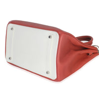 Hermès Sanguine White Clemence Verso Birkin 35 PHW Handbag box