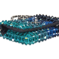 Chanel Blue Ombre Beaded Micro Clutch On Chain Handbag av
