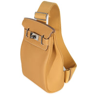 Hermès Naturel Sable Togo Hac A Dos PM PHW Handbag sv