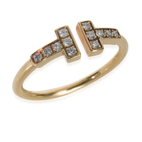 Tiffany & Co. Yellow Gold Diamond Tiffany T Wire Ring bv