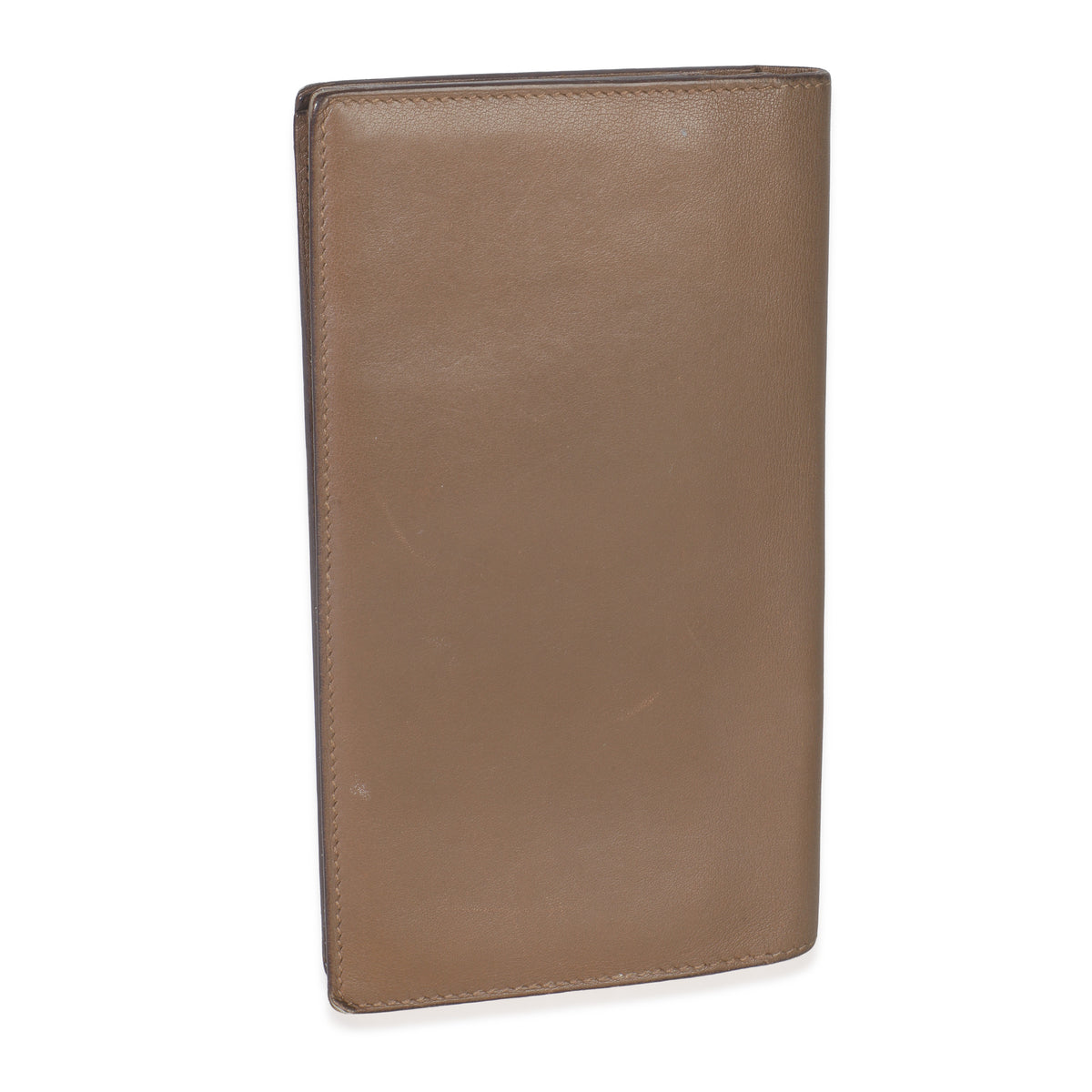 Hermès Vintage Taupe Swift MC² Fleming Wallet Handbag box