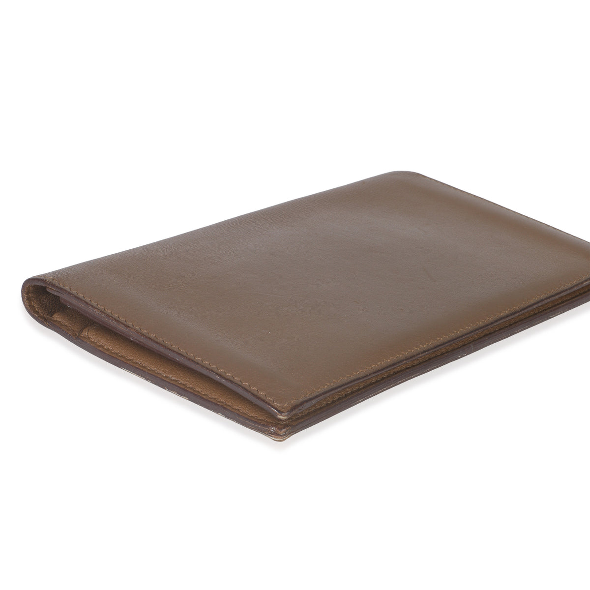 Hermès Vintage Taupe Swift MC² Fleming Wallet Handbag clasp