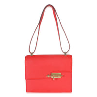 Hermès Rouge Coeur Epsom Verrou 23 GHW Handbag ad1
