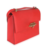 Hermès Rouge Coeur Epsom Verrou 23 GHW Handbag pv