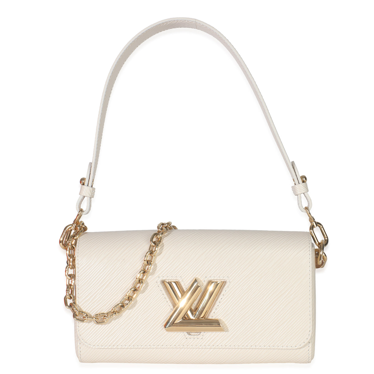 Louis Vuitton Quartz White Epi Twist West Handbag fv