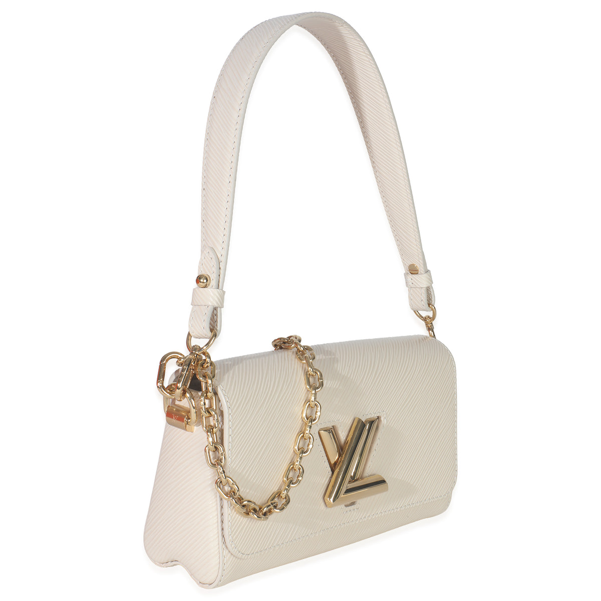 Louis Vuitton Quartz White Epi Twist West Handbag pv