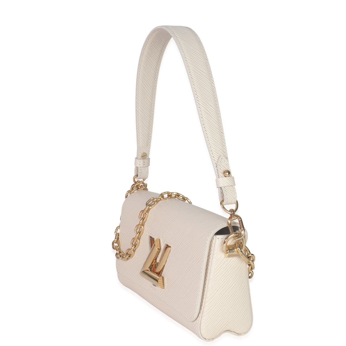 Louis Vuitton Quartz White Epi Twist West Handbag sv