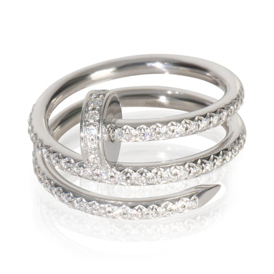Cartier White Gold Diamond Double Juste Un Clou Ring fv