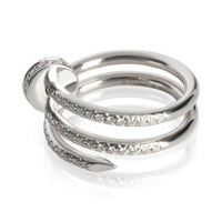 Cartier White Gold Diamond Double Juste Un Clou Ring pv