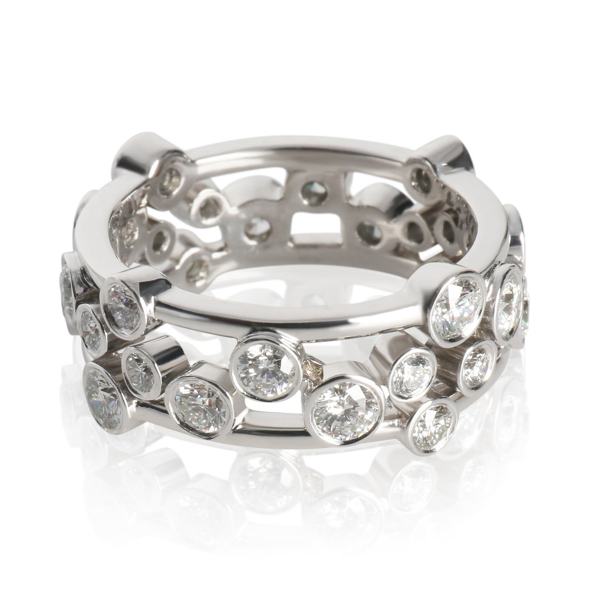 Tiffany & Co. Platinum Diamond Bubbles Ring pv