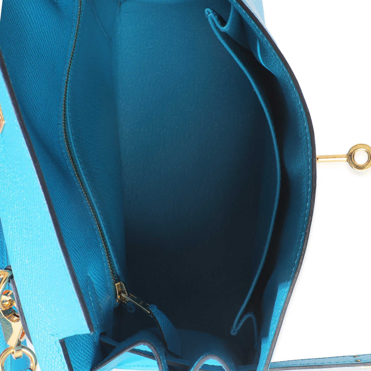 Hermès Blue Frida Epsom Sellier Kelly 25 GHW Handbag ad3
