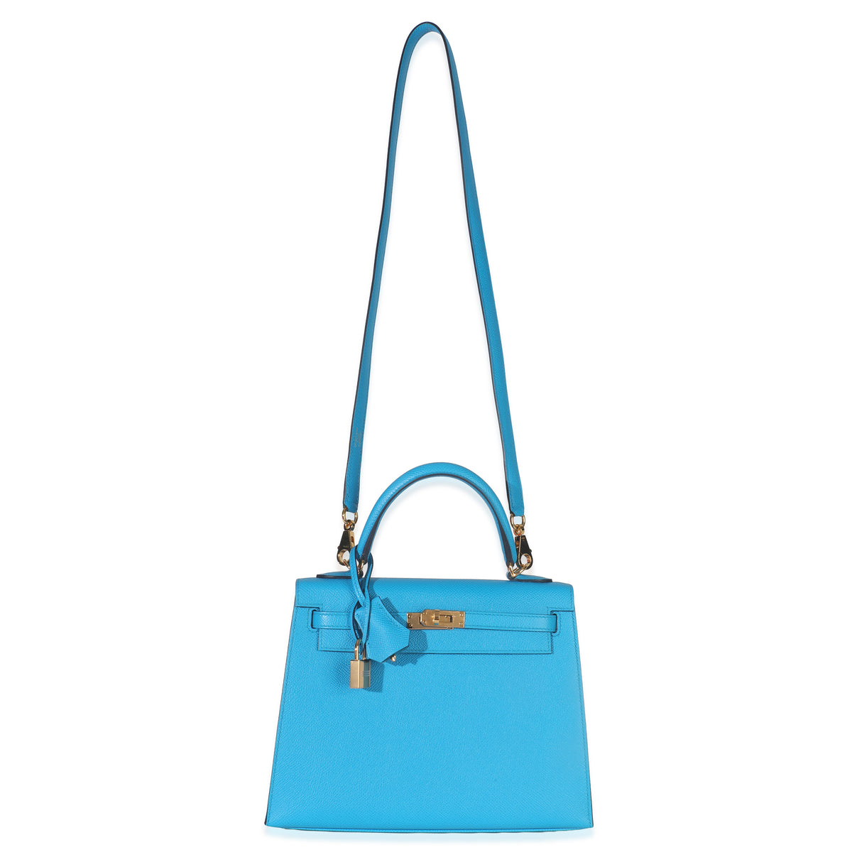 Hermès Blue Frida Epsom Sellier Kelly 25 GHW Handbag av