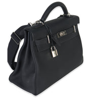 Hermès Plomb Togo Maxi Kelly Retourne 42 PHW Handbag bv