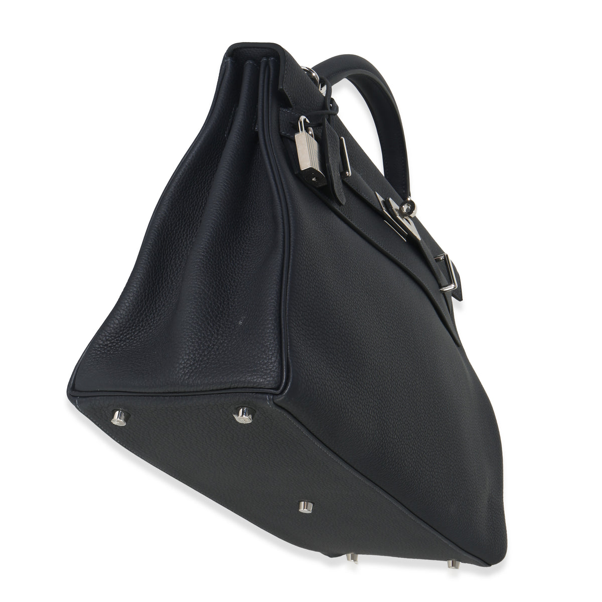 Hermès Plomb Togo Maxi Kelly Retourne 42 PHW Handbag clasp