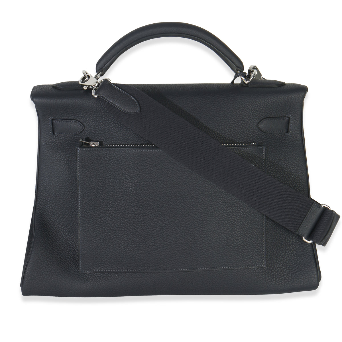 Hermès Plomb Togo Maxi Kelly Retourne 42 PHW Handbag stamp