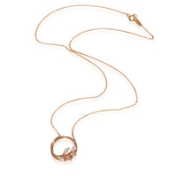 Tiffany & Co. Rose Gold Diamond Victoria Vine Pendant pv