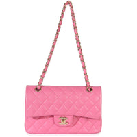Chanel 22P Pink Quilted Caviar Small Classic Double Flap Bag Handbag ad2