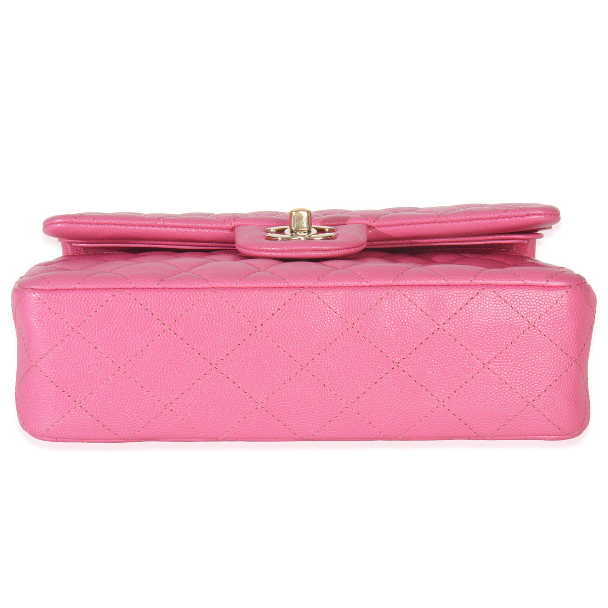Chanel 22P Pink Quilted Caviar Small Classic Double Flap Bag Handbag box