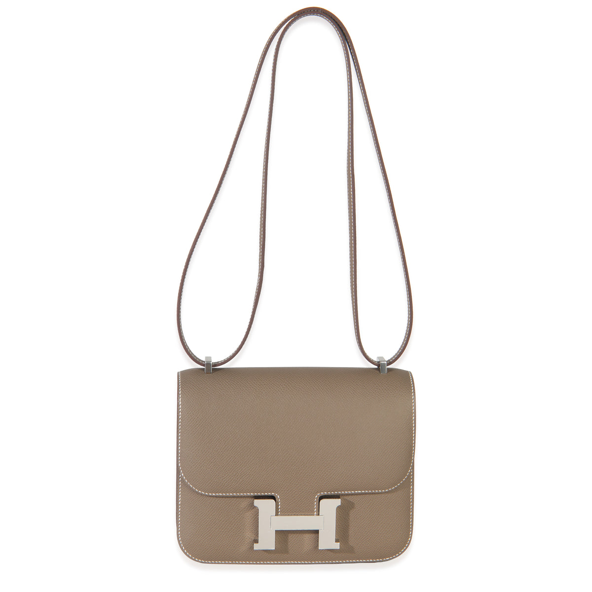 Hermès Etoupe Epsom Constance 18 PHW Handbag av
