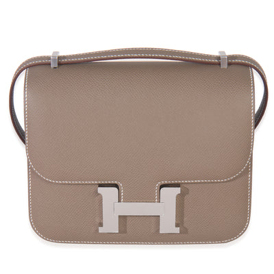 Hermès Etoupe Epsom Constance 18 PHW Handbag fv