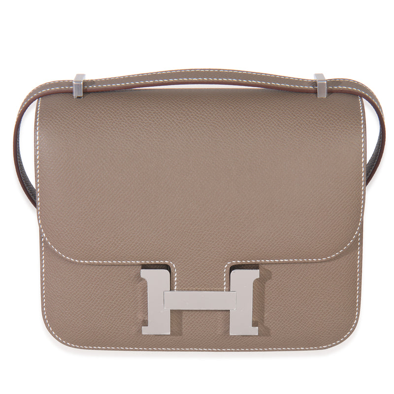 Hermès Etoupe Epsom Constance 18 PHW Handbag fv