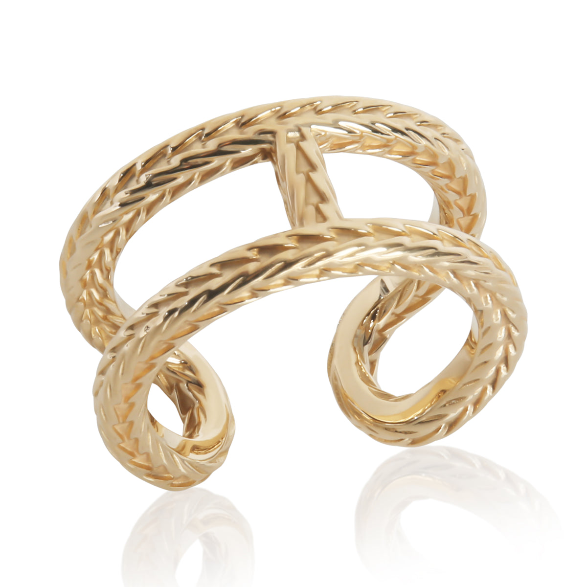 Hermès Yellow Gold  Chaine d'Ancre Danae Ring clasp