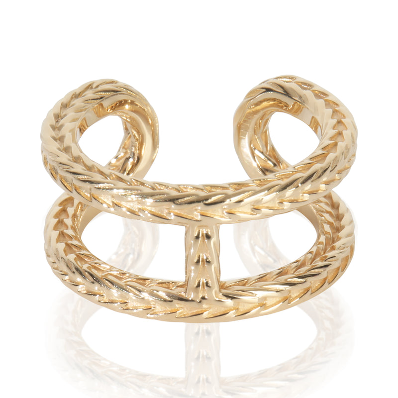 Hermès Yellow Gold  Chaine d'Ancre Danae Ring fv
