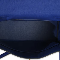 Hermès Bleu Electrique Togo Retourne Kelly 28 GHW Handbag ad3