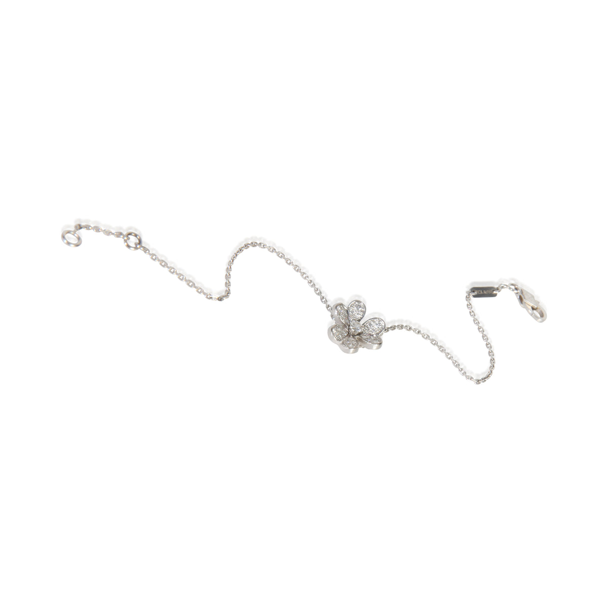 Van Cleef & Arpels White Gold Diamond Mini Model Frivole Bracelet bv