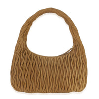 Miu Miu Brown Suede Matelasse Wander Hobo Handbag bv