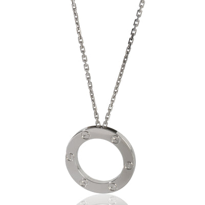 Cartier White Gold  Love Necklace fv